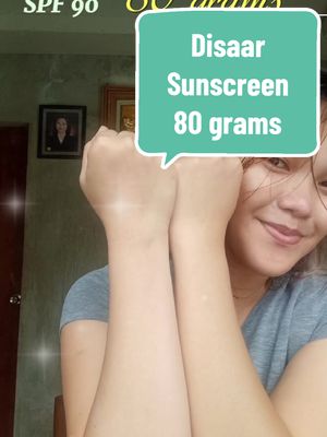 Disaar Sunscreen. 80 grams buy 1 take 1. Click the yellow basket to check out. #tiktokshop #tiktokviral #foryourpage #clicktheyellowbasket #fypシ #fyp #disaarsunscreen #disaar #disaarbeautyskincare #disaar80gsunscreen #spf90 #disaarsunscreenspf90