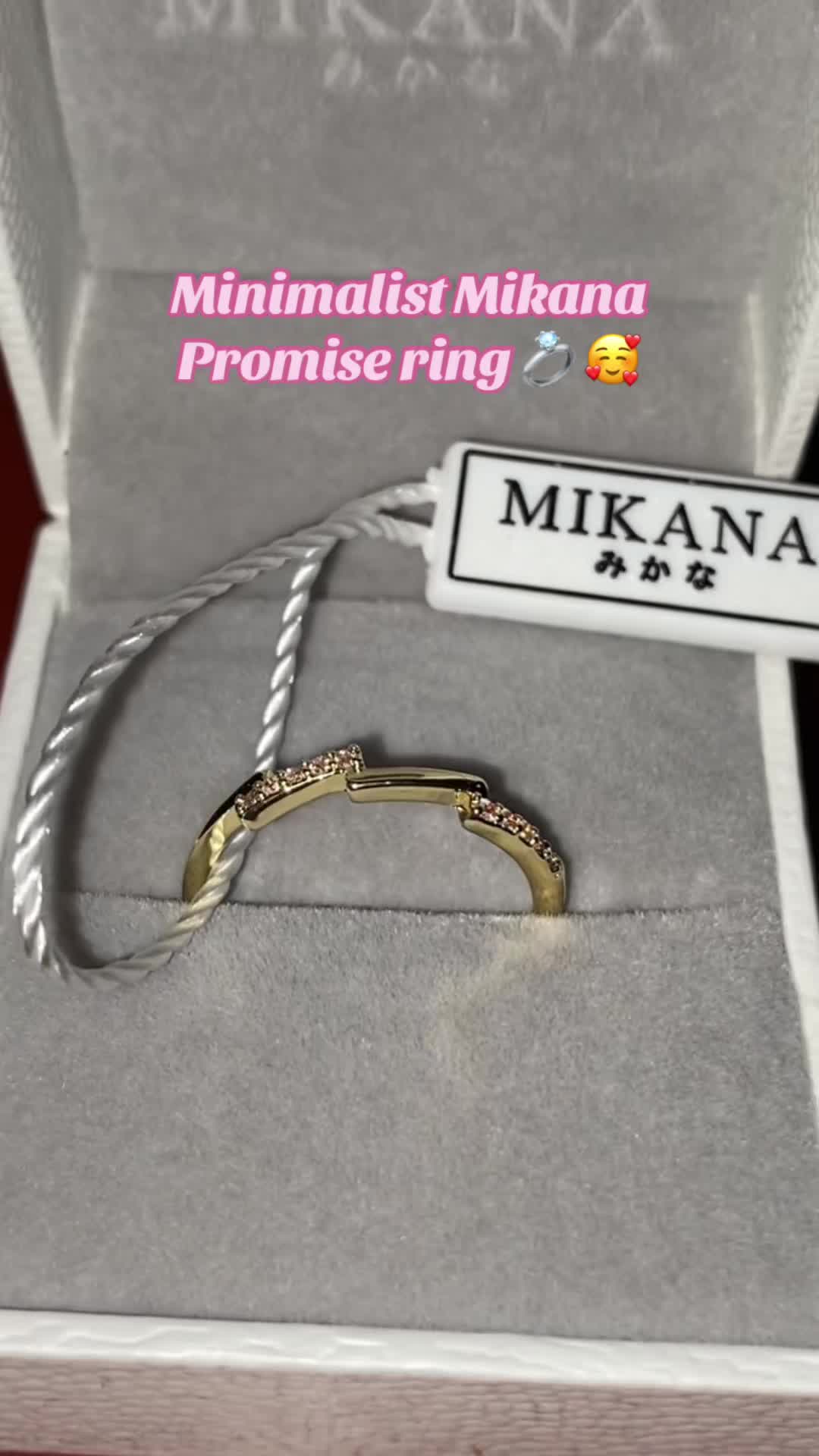 The Promise Ring 💍  #mikana  #promisering  #tiktok  #affiliatemarketing  #support 