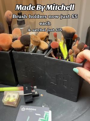 Unreal prices £15 for the made by mitchell satchels and brush holder pots storage just £5 each!! #madebymitchell #makeupbag #makeupstorage #brushholder #brushpot #madebymitchellluxesachelbag #luxesatchel #madebymitchellbrushholders #brushholders #halloweensale