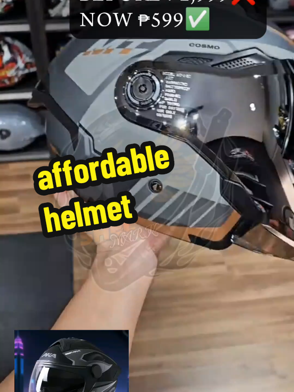 AKA509 Dual Lens Design Semi Helmet #halffacehelmet #helmet #fypシ #fyptiktokshop #fyppppppppppppppppppppppp 