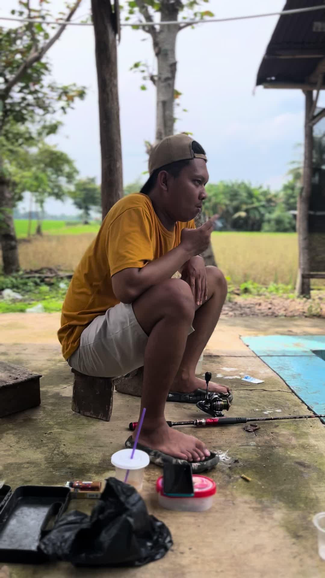 Sarungan rokokan ro cerito nabi nabi #mancing #mancingmania #fy 