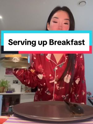 Serving up Breakfast ❤️ #eatwithgg #ggflavour #breakfast #christmaspyjamas  