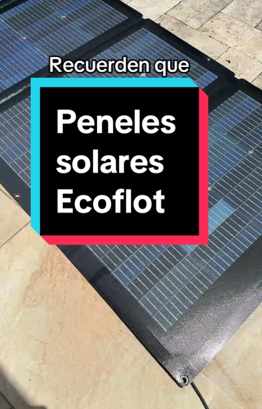 Respuesta a @martharementeria paneles solares ecoflot. 