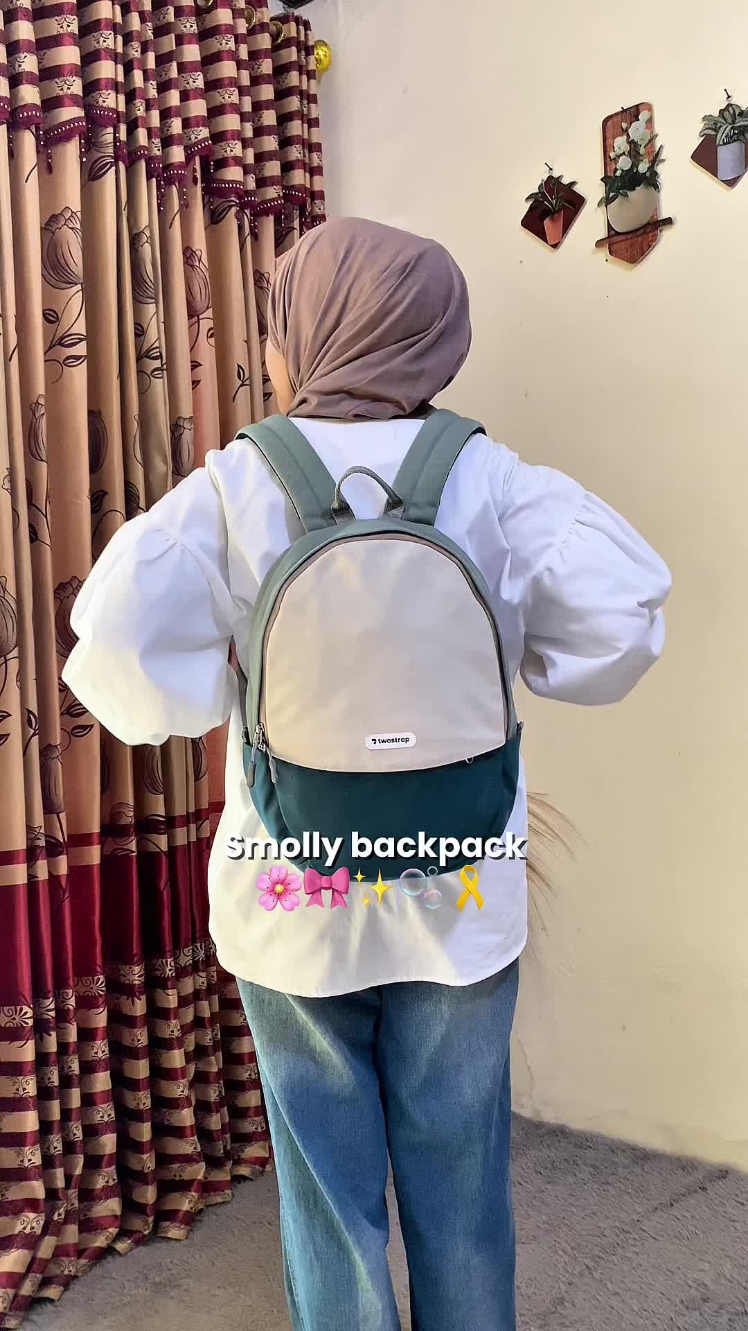Aaaa gemess bangett #fyp #tassekolah #backpack #taswanita #backpackmini #twostrapbags 
