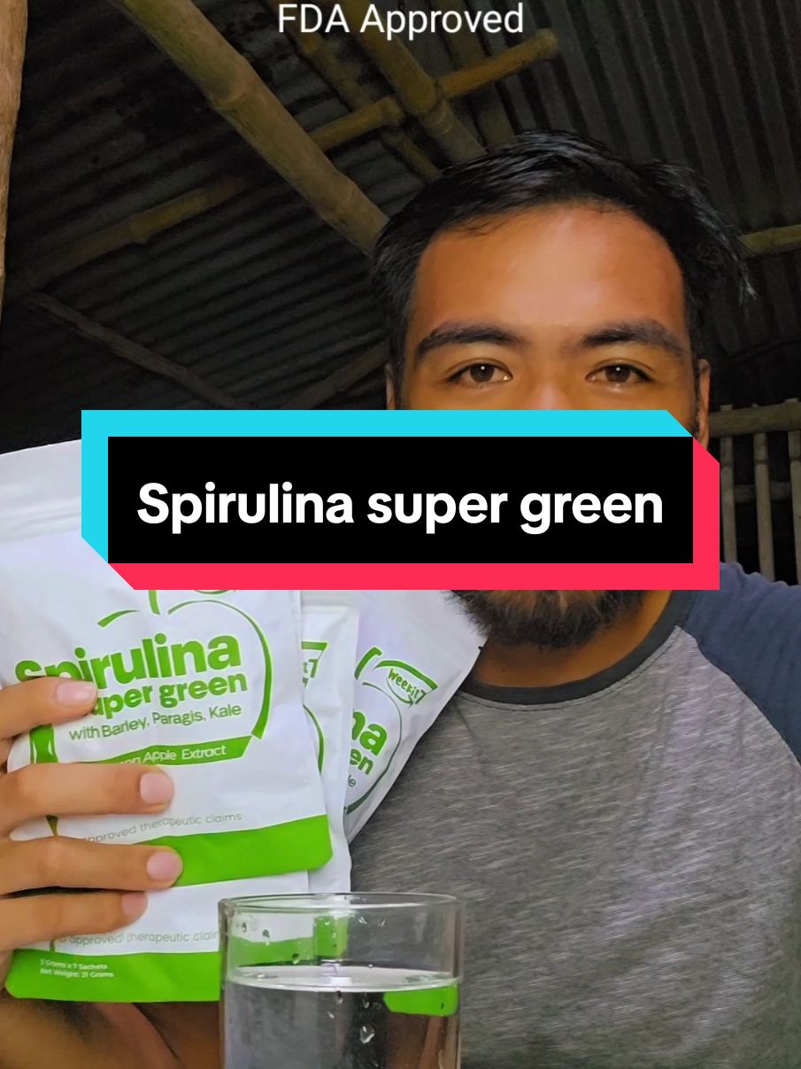 Replying to @jong.tao Spirulina Super Green with barley, kale, paragis and green apple extract #spirulinasupergreen #weekit7 #barley 