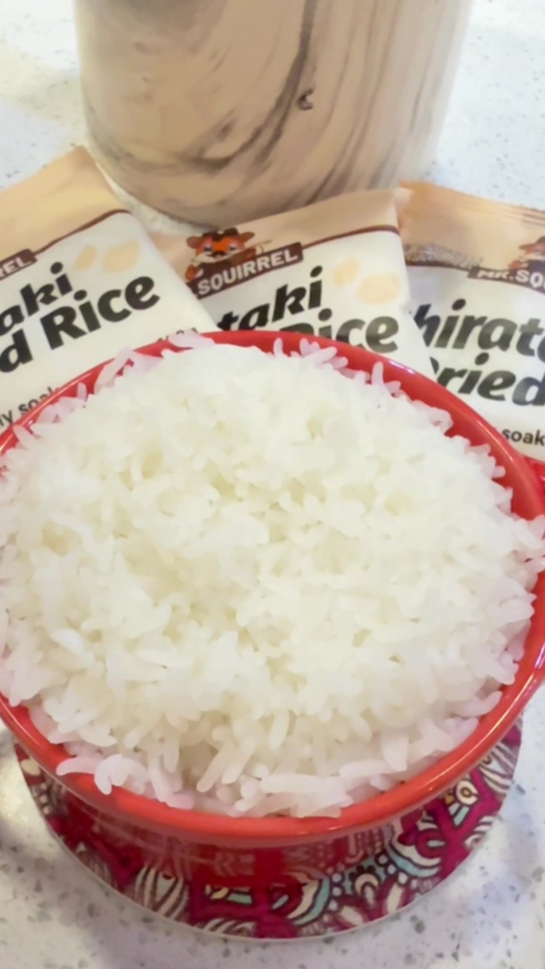 Mr Squirrel Shiratake Rice #alternativeforrice #sugarfree  #lowcarb  #lowcalorie 
