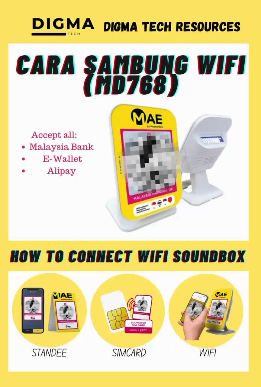 Cara setting WiFi untuk Maybank Soundbox (MD-768) dalam masa 1 minit! ⏳⚡ #MaybankSoundbox #SoundboxTutorial #CaraGunaSoundbox #BisnesOnline #FYP #FYPMalaysia #TutorialMudah #WiFiSetup #DuitMasuk #OnlineSeller #CashlessPayment #BisnesMudah #ViralNow #KedaiOnline #TechTips #SmallBusinessMalaysia