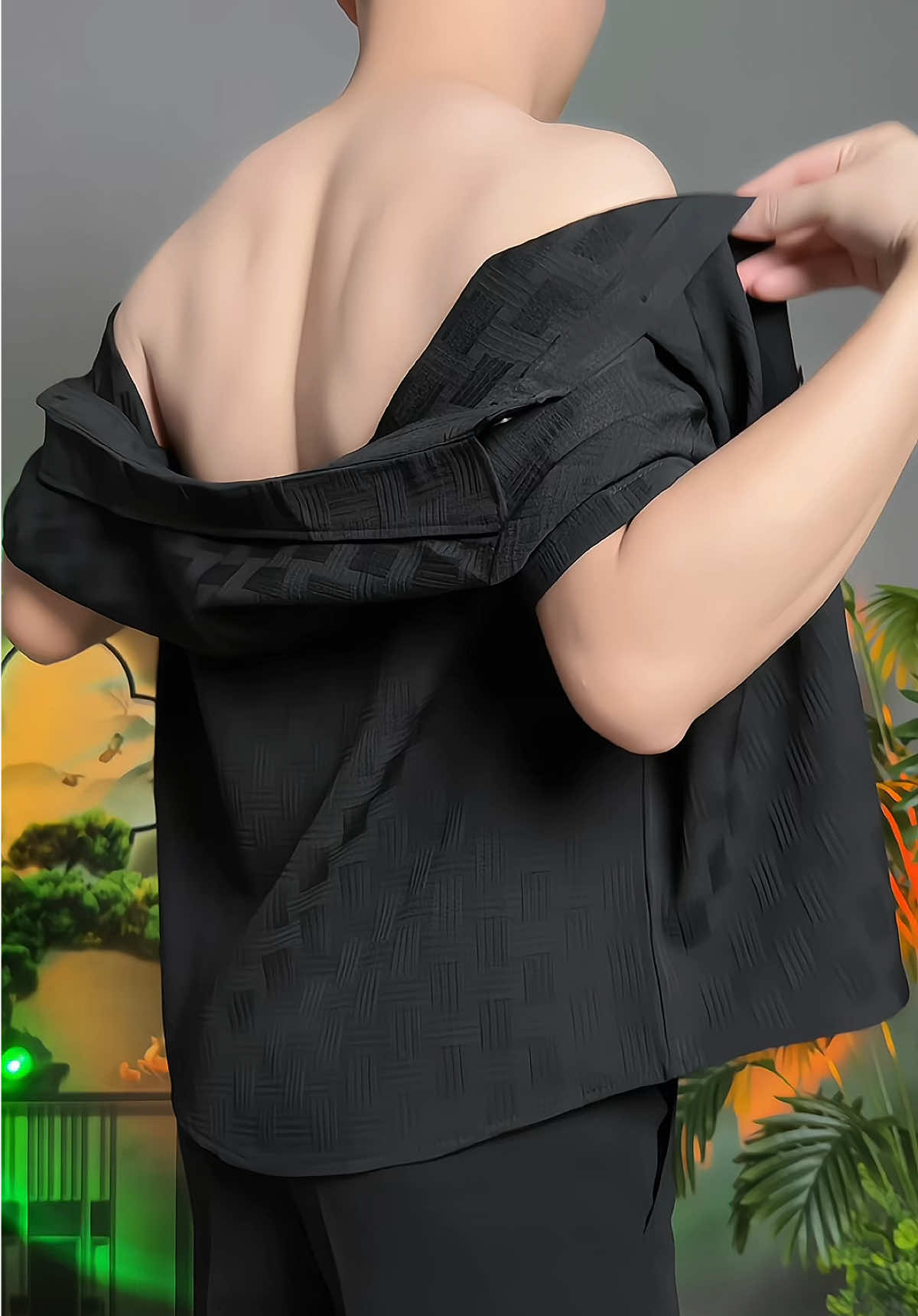 ÁO SƠ MI nam nhà POGUA SM37 chất đũi thô phong cách hiện đại trẻ trung #aosomi #aosominam#thoitrang #phongcach #xuhuong 