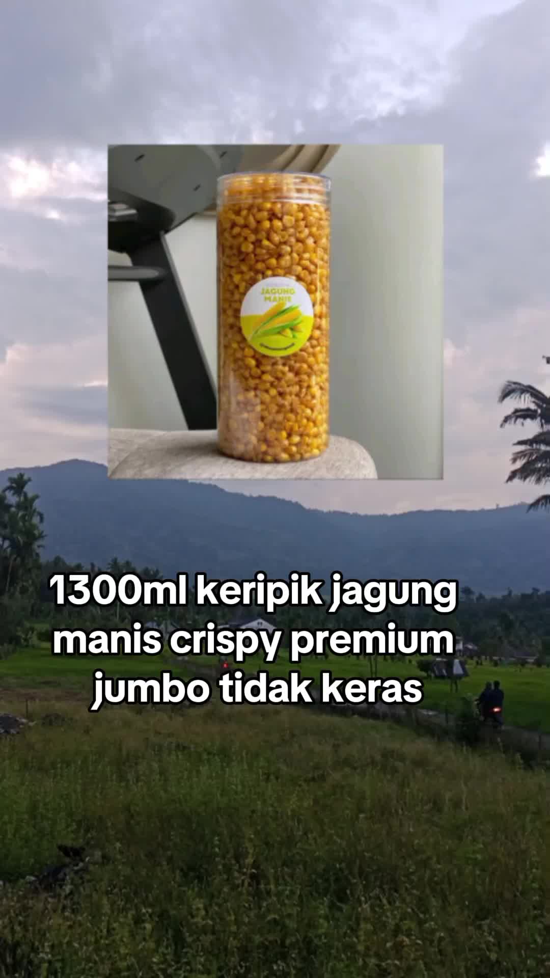 1300ml keripik jagung manis crispy premium jumbo tidak keras#wibgajian #keripikjagung #keripik jagung pedas manis indomaret 