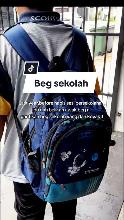 Memang berbaloi la ibu belikan awak beg #backtoschool  #happy #fypシ゚viral 