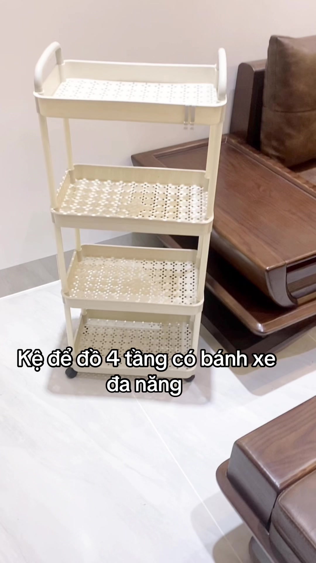 Kệ 4 tầng đa năng có bánh xe #xuhuongtiktok #muataitiktokshop #kệ #kededodanang #kededo4tangcobanhxe #kededonhatam #kededonhabep 