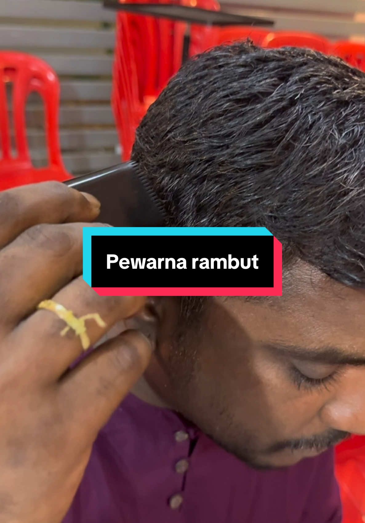 Pewarna rambut unique.. #hairdye #pewarnarambut #puven1089 