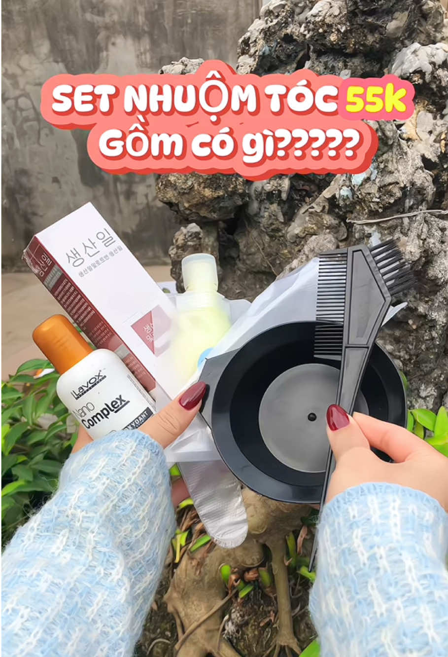 Tết đến nơi rồi, nhuộm tóc thui 🧧#nhuomtoctainha #tocxinhdontet #muataitiktokshop 