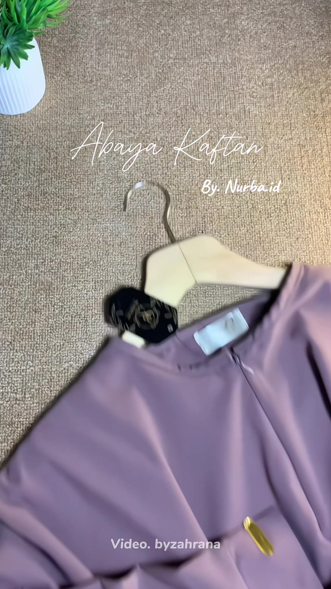 Abaya Kaftan matt Anti UV by Nurba.id MasyaAllah cantik bgt🥰🥰#abayakaftan #kaftanlebaran 