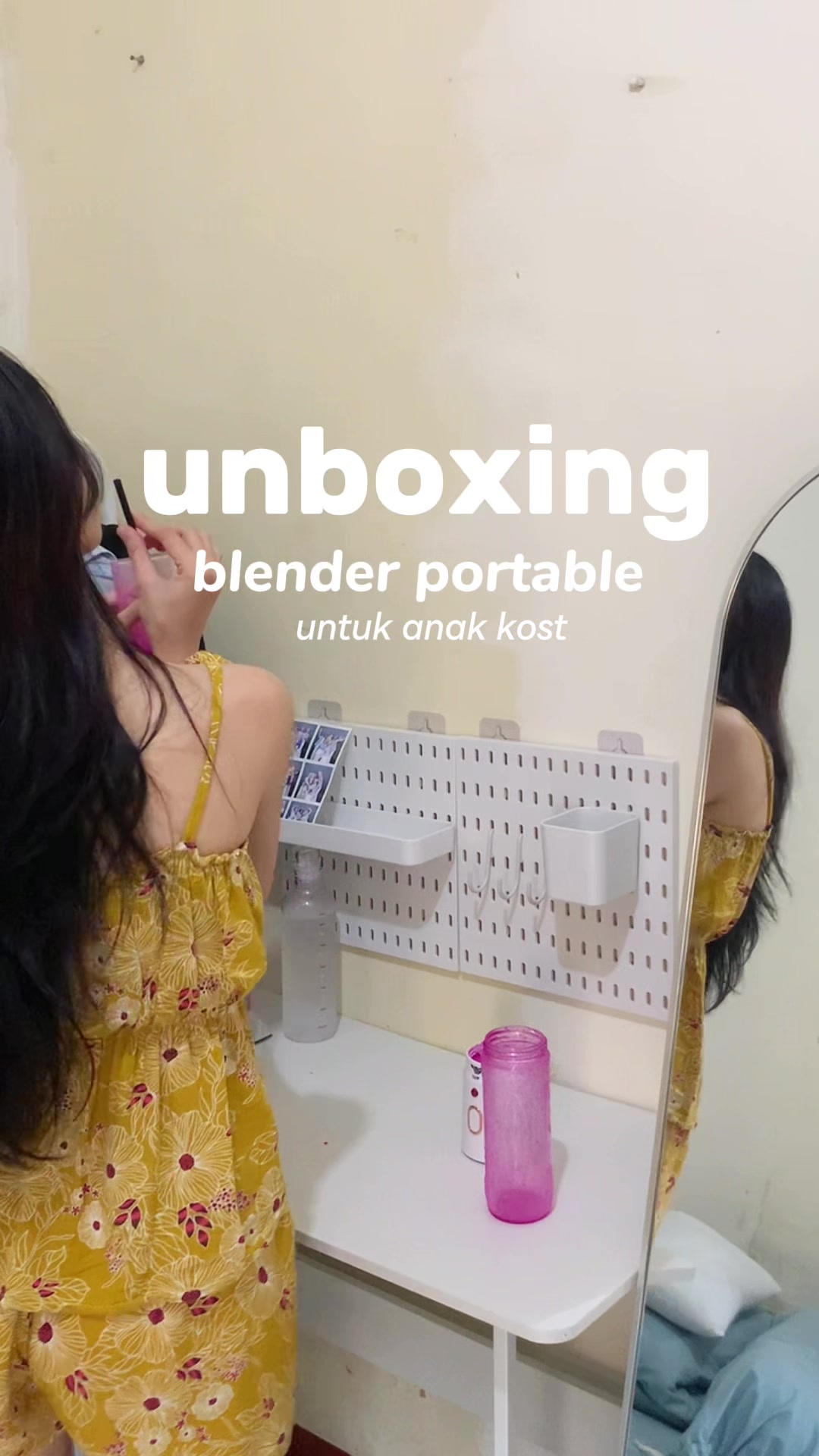 mau di bikinin jus apa lagi?😜 #blender #blenderportable #anakkost #kamaraesthetic #roomdecor #roommakeover #unboxing #blenderchopper #ramadantiba 